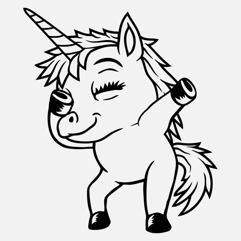 Cool Party Licorne Dabbing