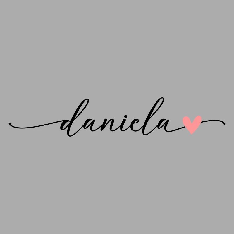 Daniela Last name First name Calligraphy Script
