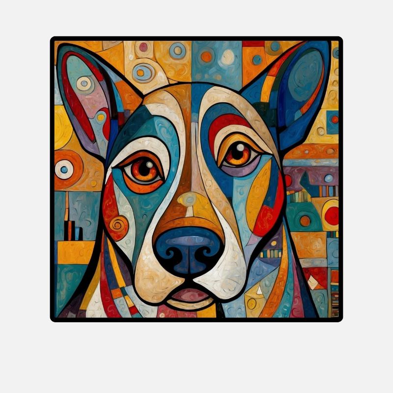 Conception abstraite fantaisiste de chien