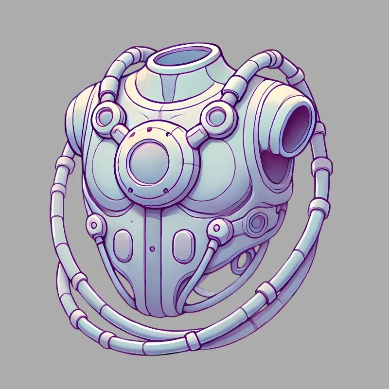 Futuristic Chest Device Graphic Tee