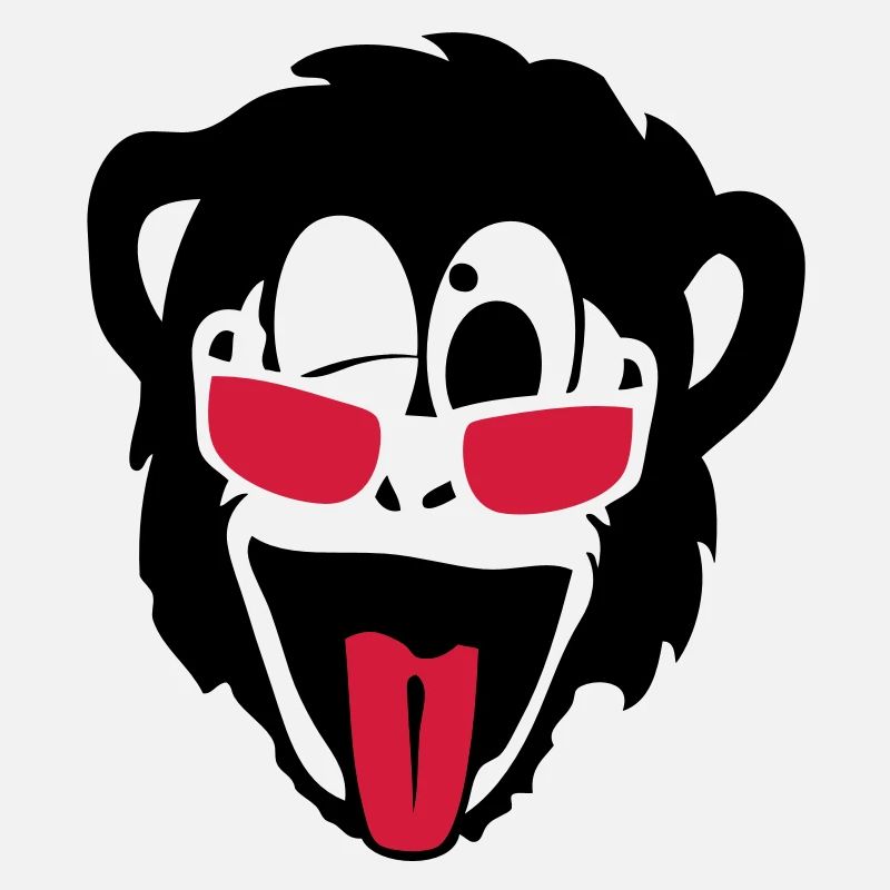 singe gorille monkey tete lunette glass2