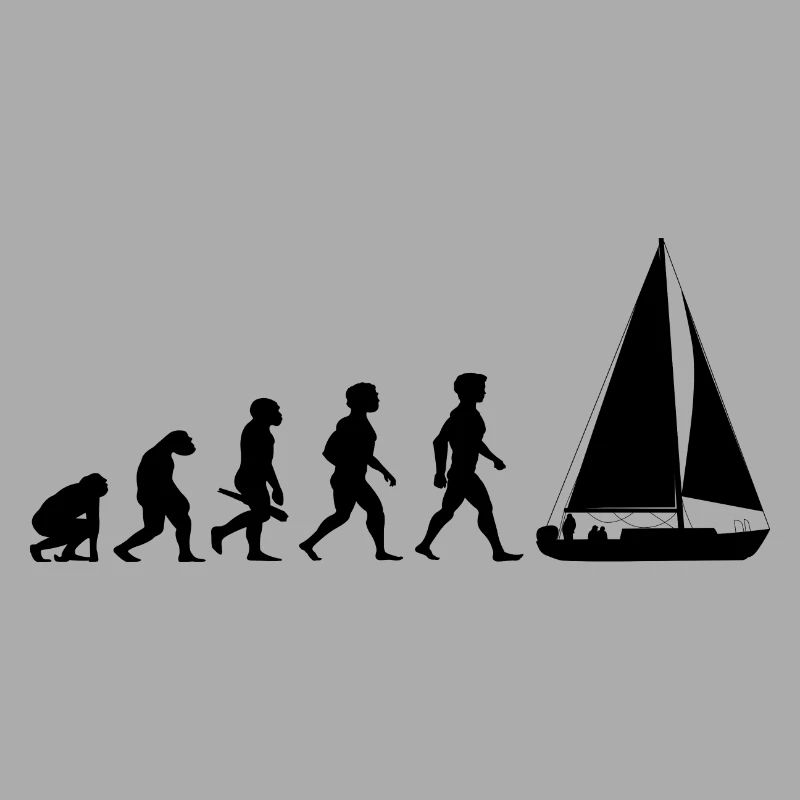 Evolution sailing sailboat sailing ship