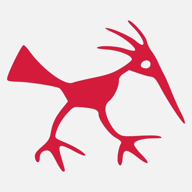 petroglyphe vogel vektor