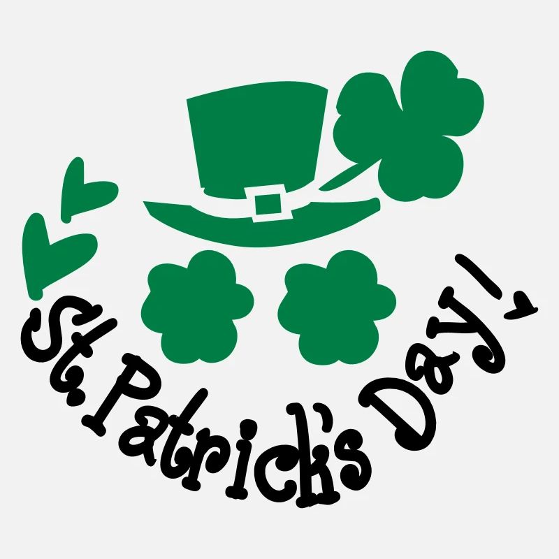 St.Patrick jour chapeau vert shamrock