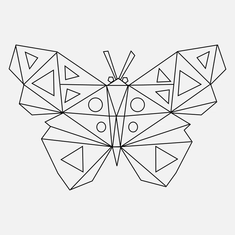 Art Low Poly - Papillon