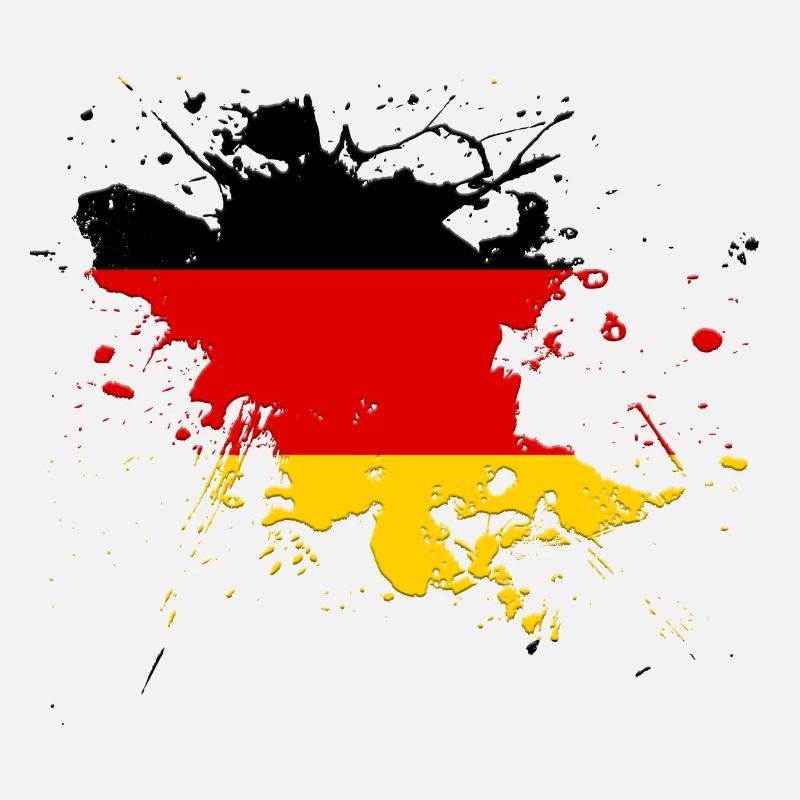Deutschland Flagge als Farbklecks