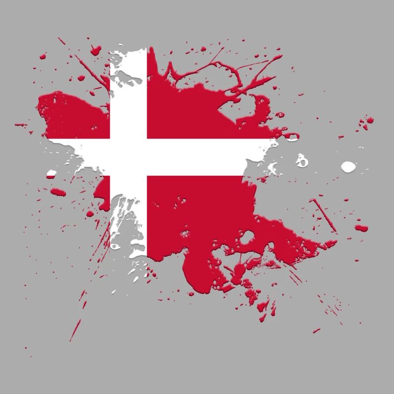 Drapeau du Danemark comme une touche de couleur