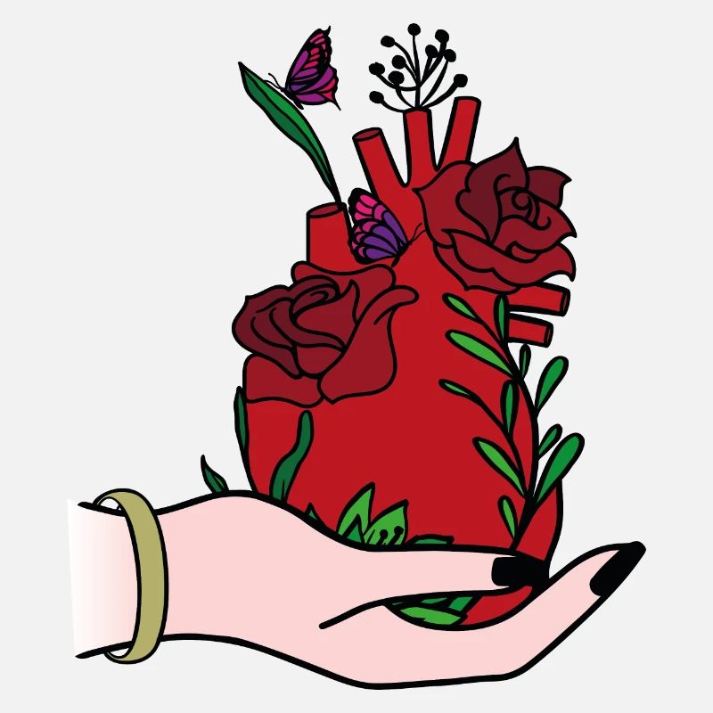 Le cœur sur la main