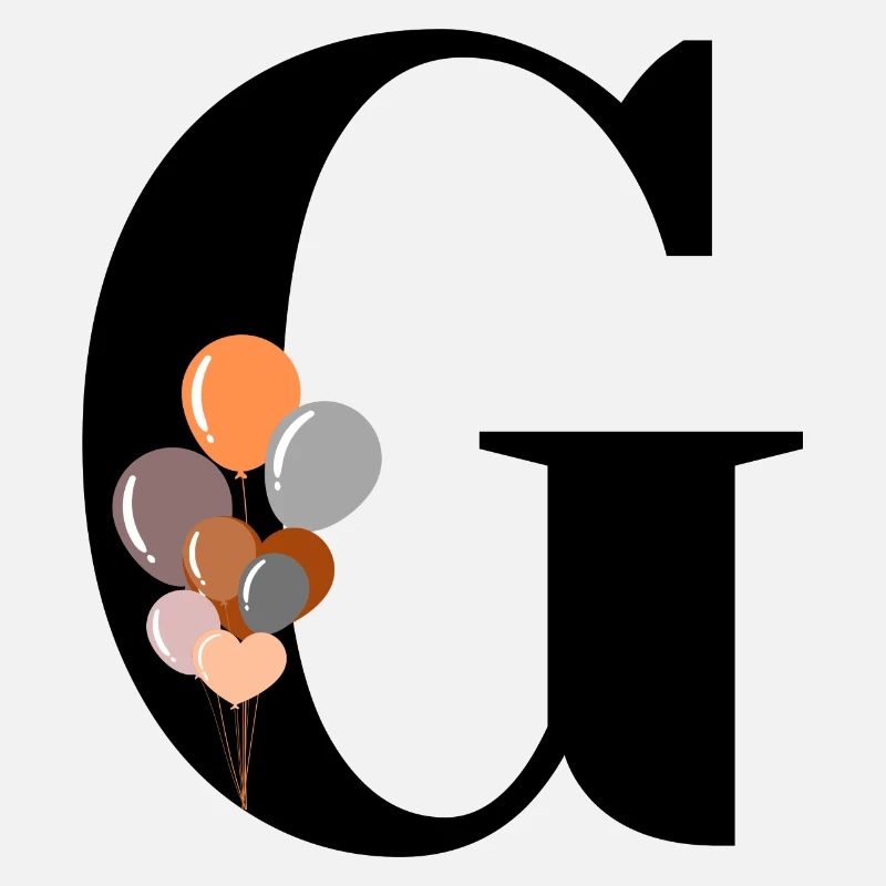 Buchstabe g Geburtstagsballon