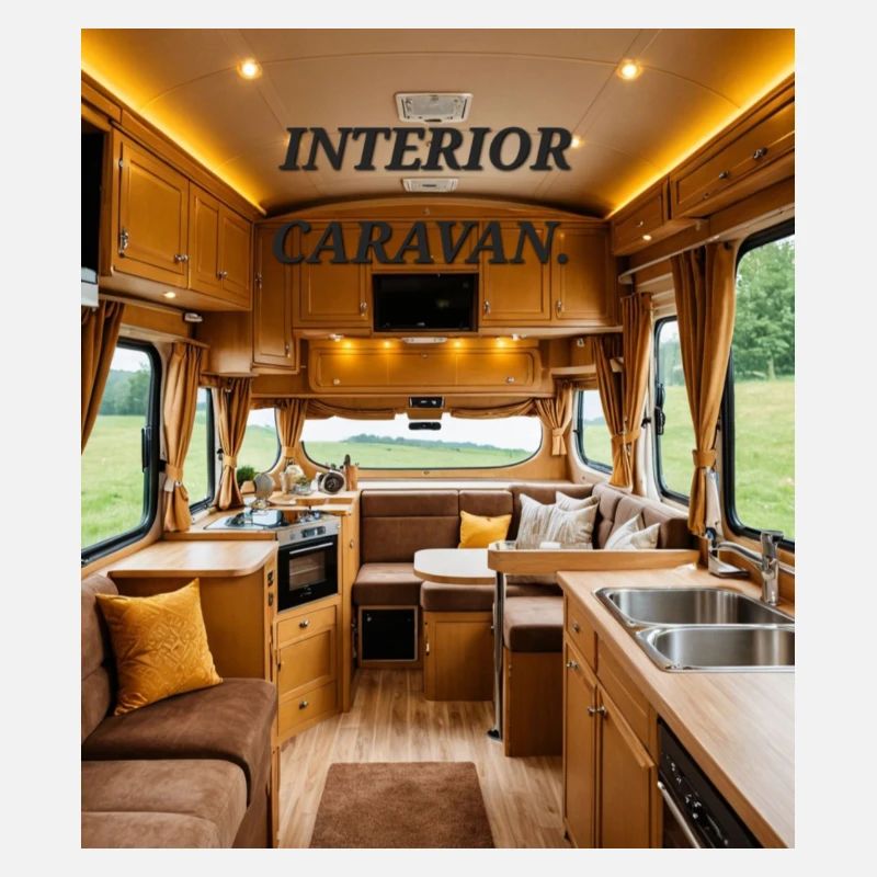 Caravan interior.