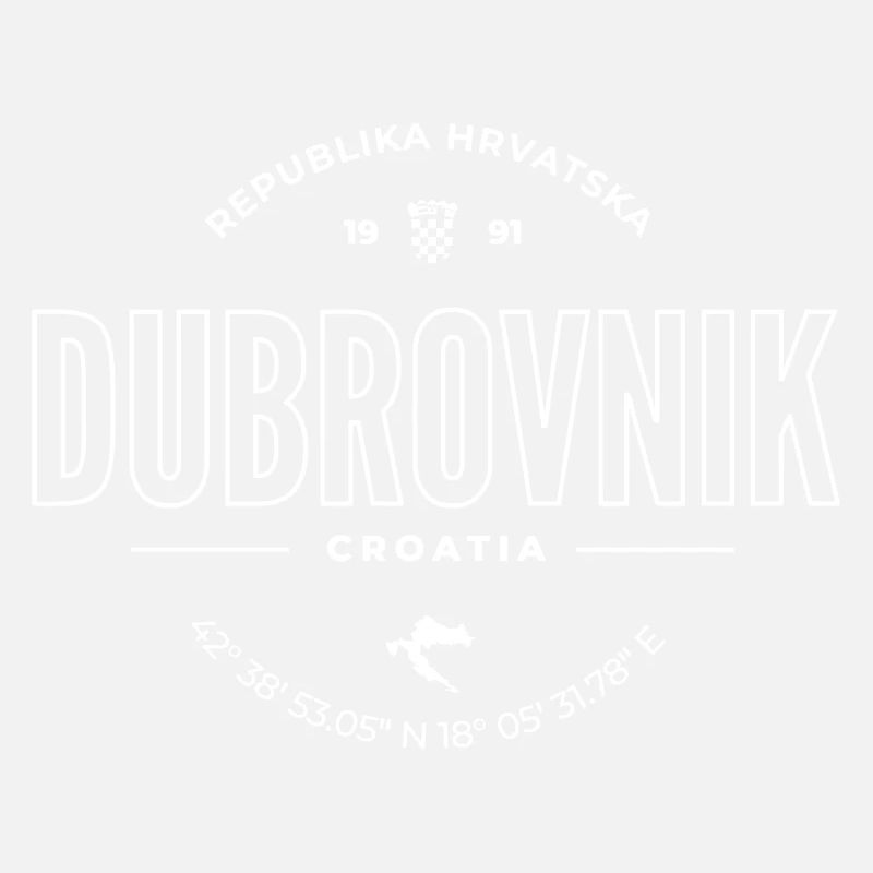 From Croatia with Love - Dubrovnik Batch white