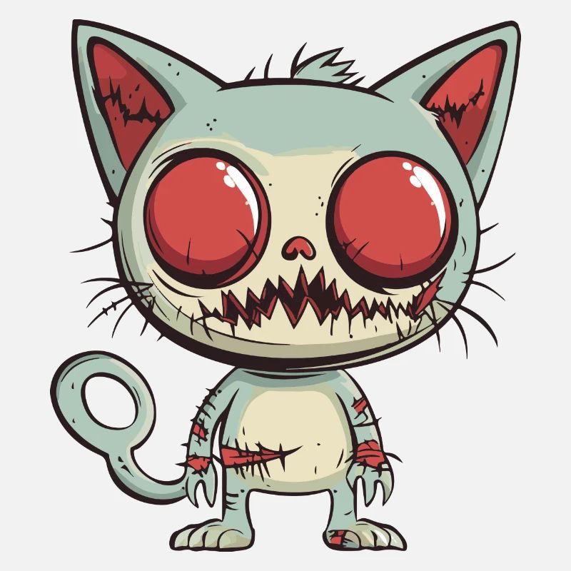Chat Halloween Bande dessinée Drôle