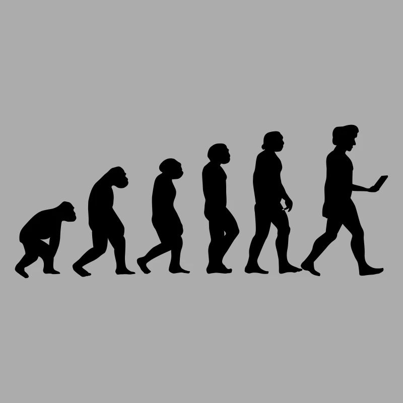 evolution men smartphone evolución ape