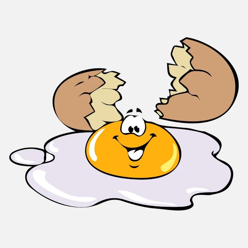 Funny fried egg
