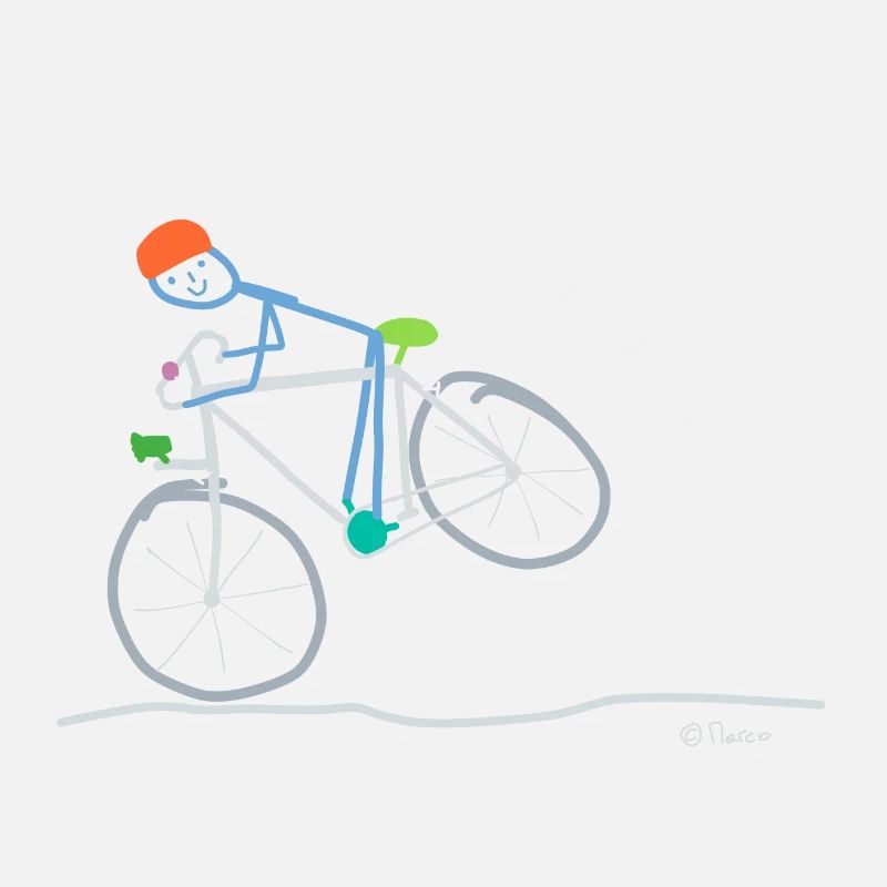 Cycling Stick Figure, Team Crew Fun