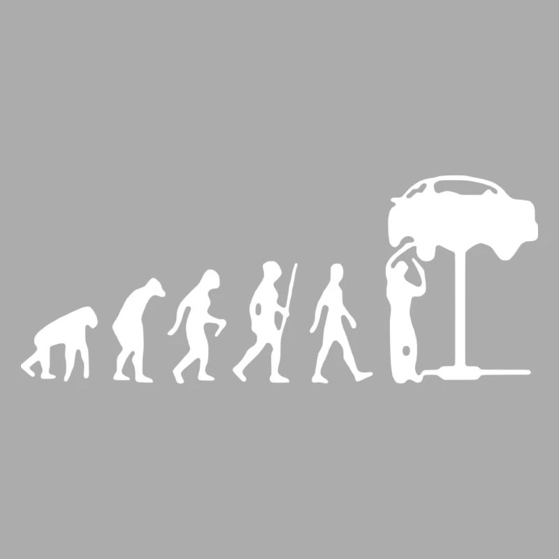 Evolution Automechaniker Geschenk Idee T-Shirt
