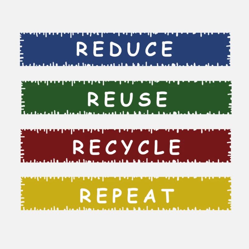 REDUCE REUSE RECYCLE climate protector environmental protection