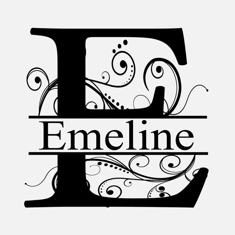 Monogramme avec le prénom Emeline