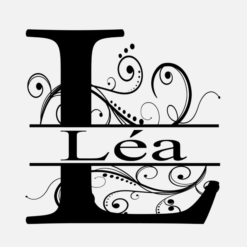 Monogramme avec le prénom Léa