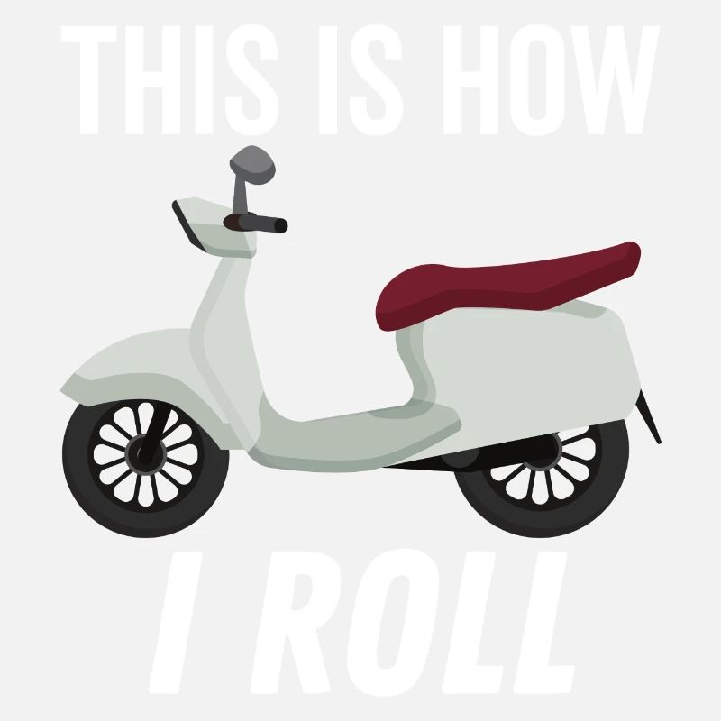 So rolle ich Moped