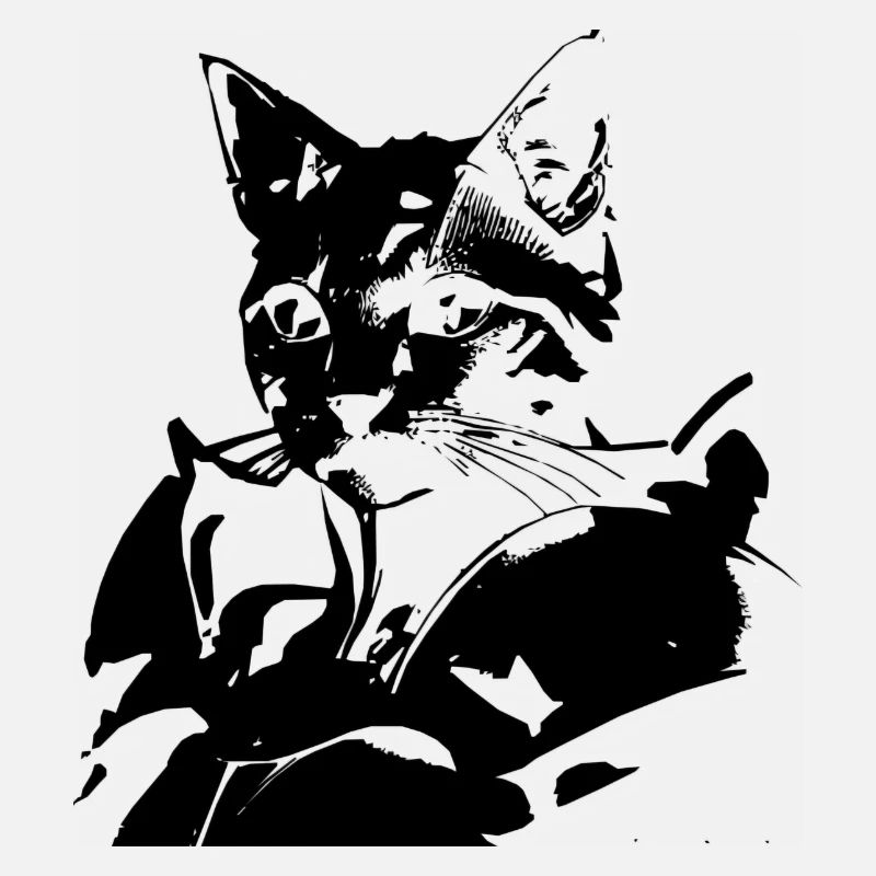 Chat avec armure