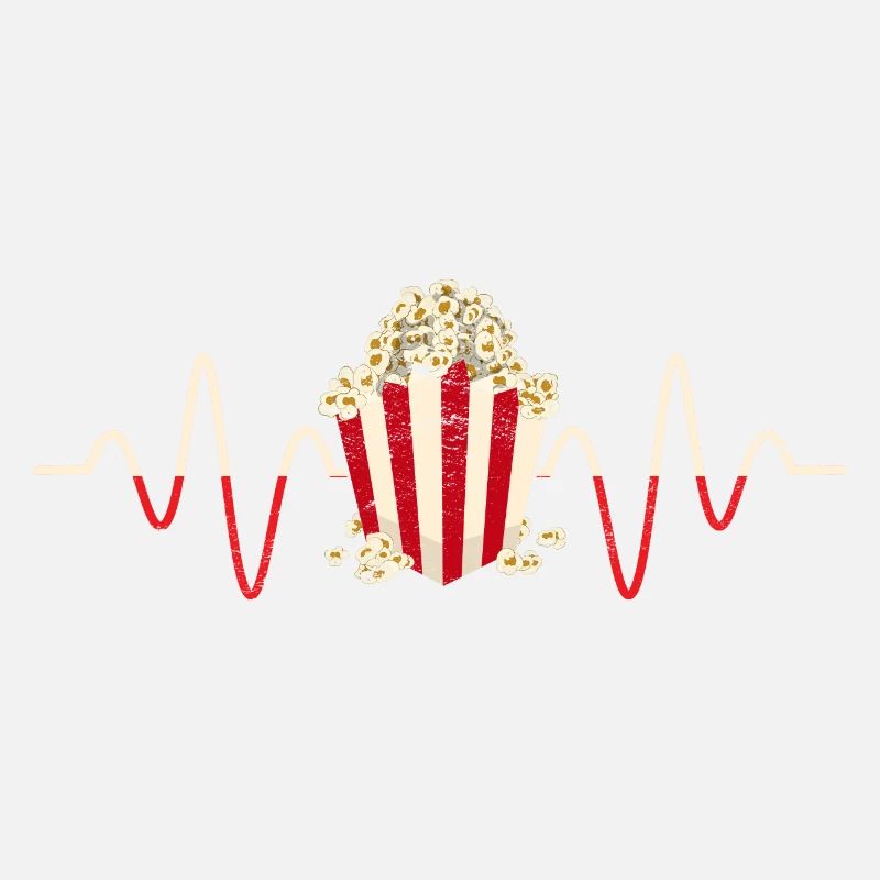 Popcorn Liebhaber Geschenk Herzschlag Popcorn