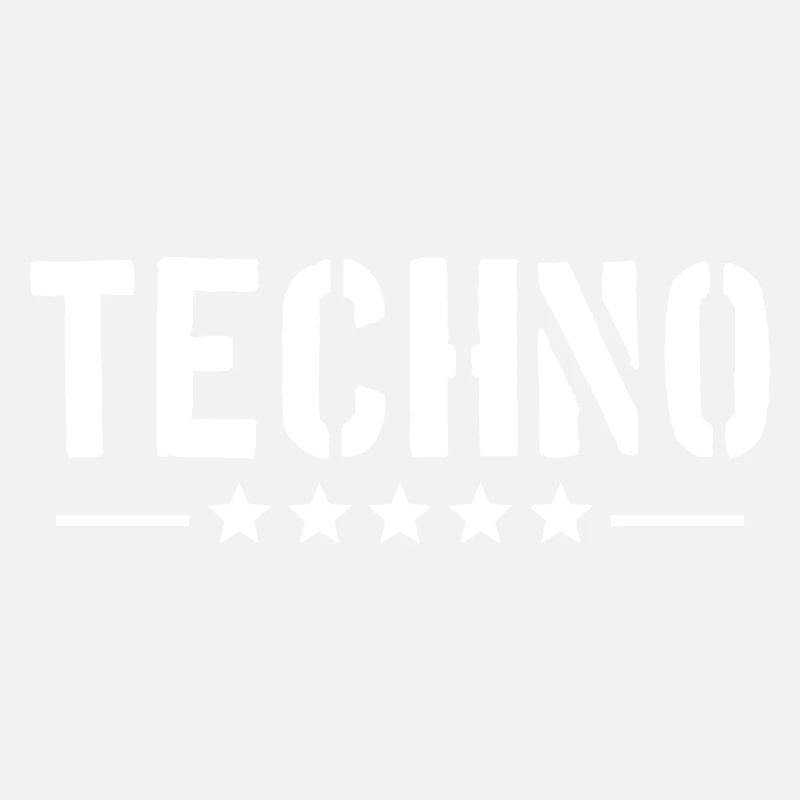Techno Liebe Zitat Spruch Musik Party Feiern Logo