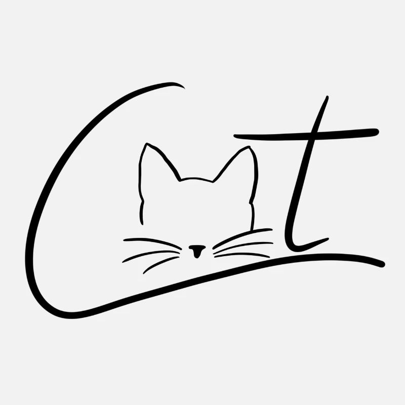 Logo de chat avec chat