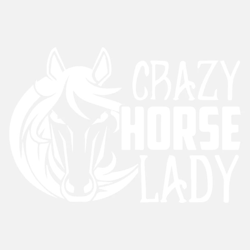 Dame de cheval fou