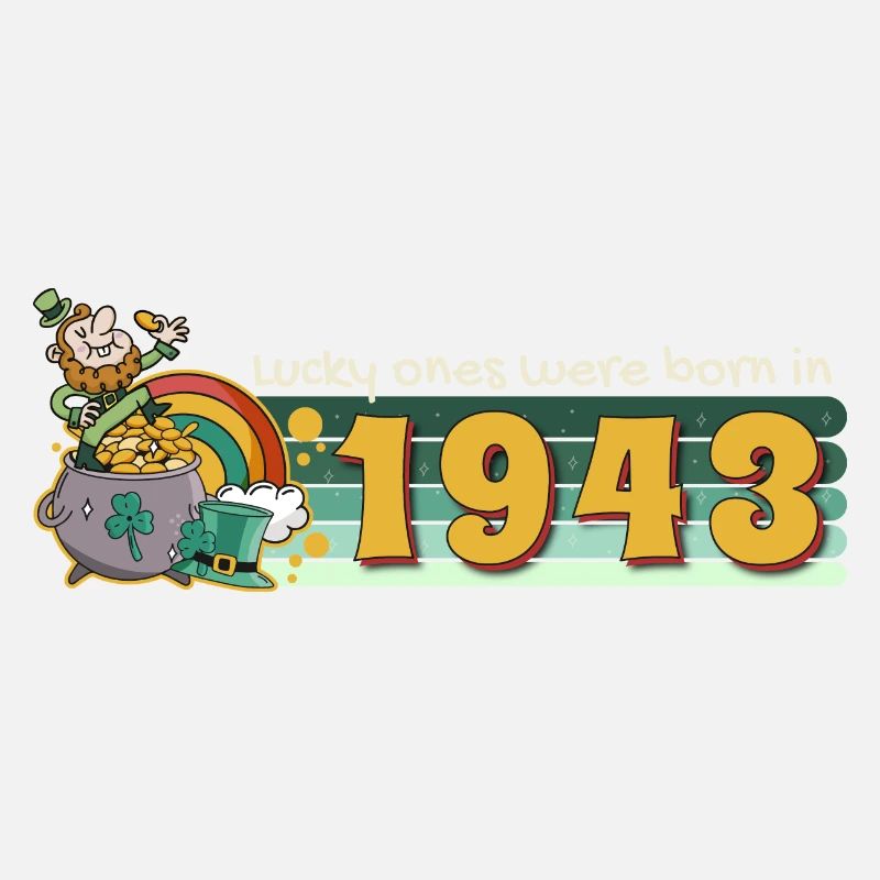 Lucky Ones Were Born in 1943 tee St. Patrick's