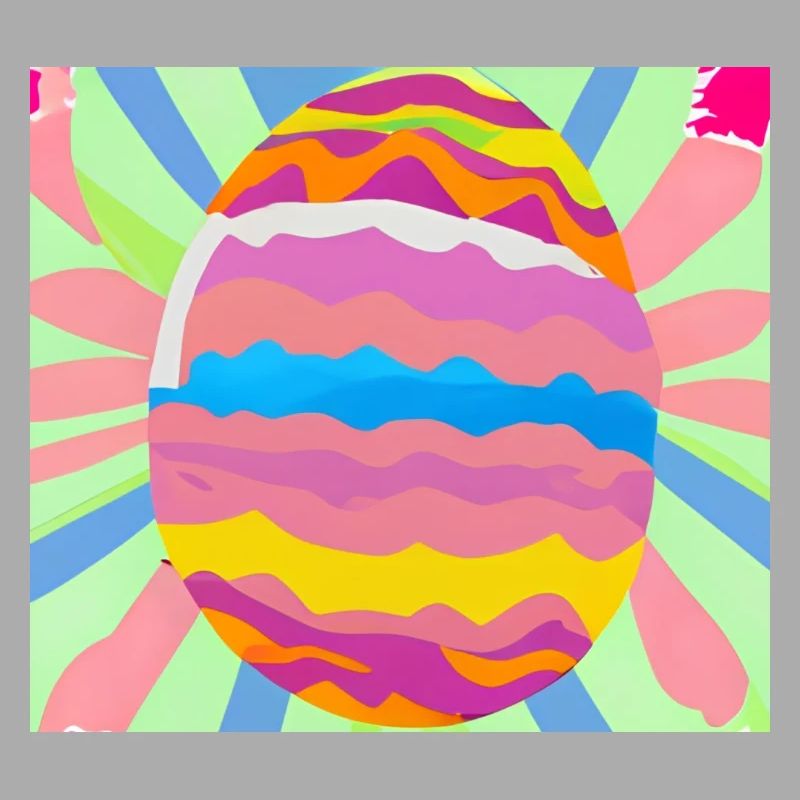 Colourful Easter egg