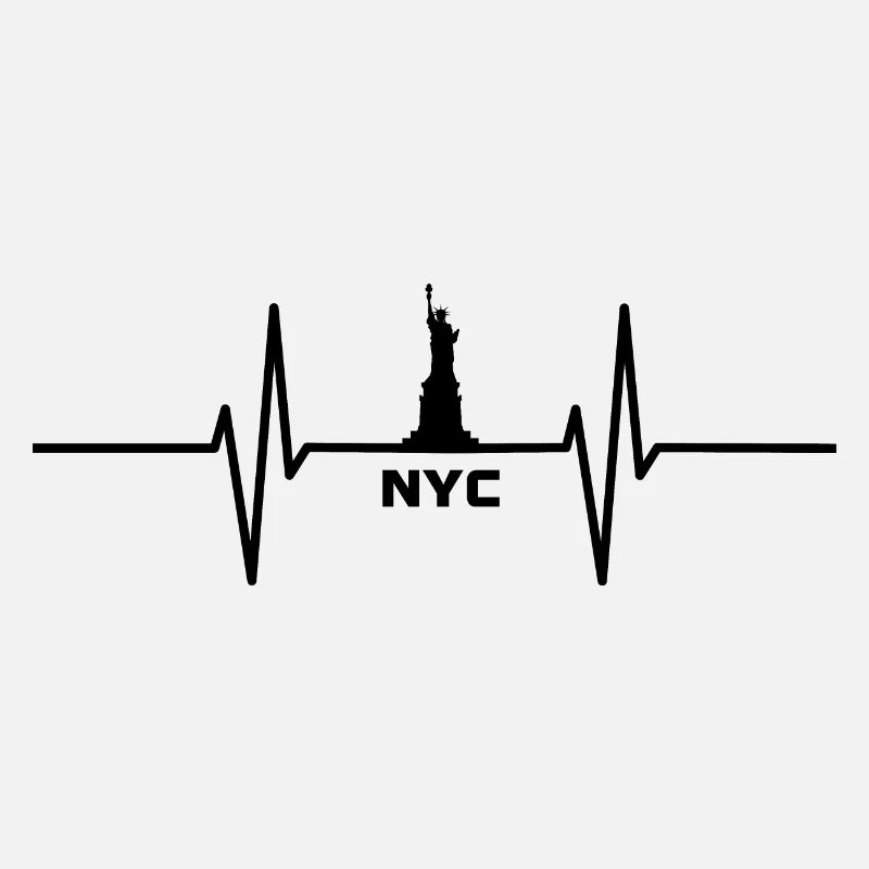 Herzschlag mit New York Freiheitsstatue