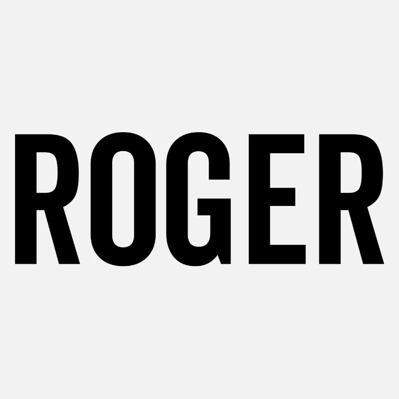 Roger Custom Name Schriftart Text Geburtstag
