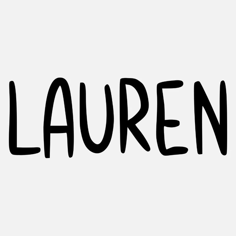 Lauren Custom Name Schriftart Text Geburtstag