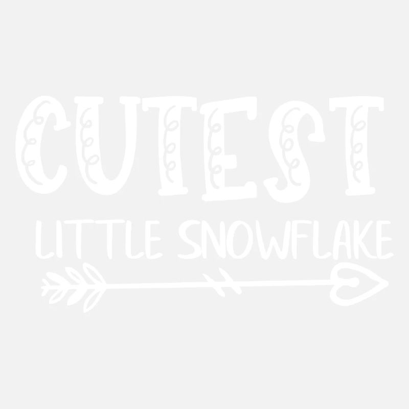 Le plus mignon petit flocon de neige - Dicton de bébé