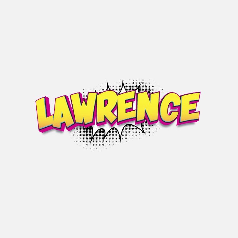 Lawrence Custom Name Comic Book Style Pop Art,