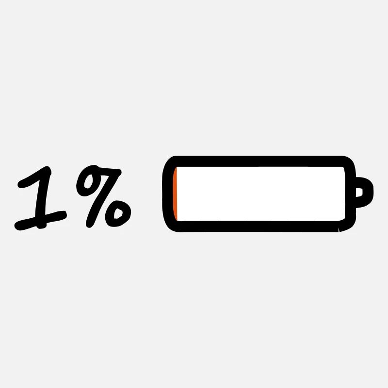 1 % batterie