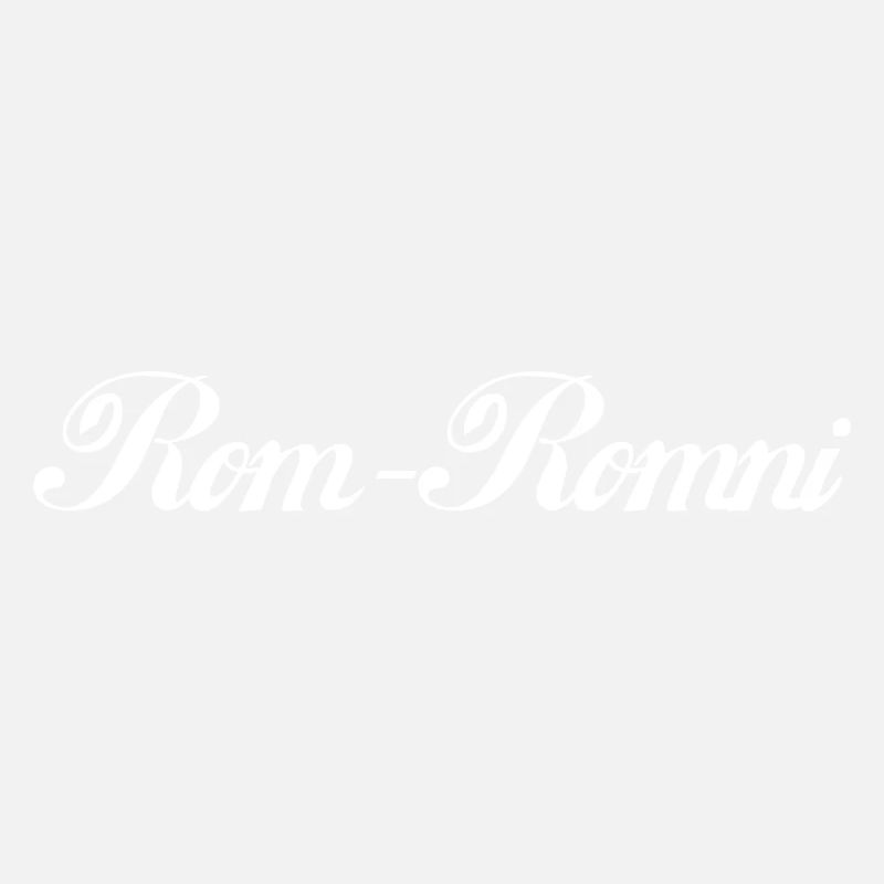 Rom-Romni -Lettrage blanc