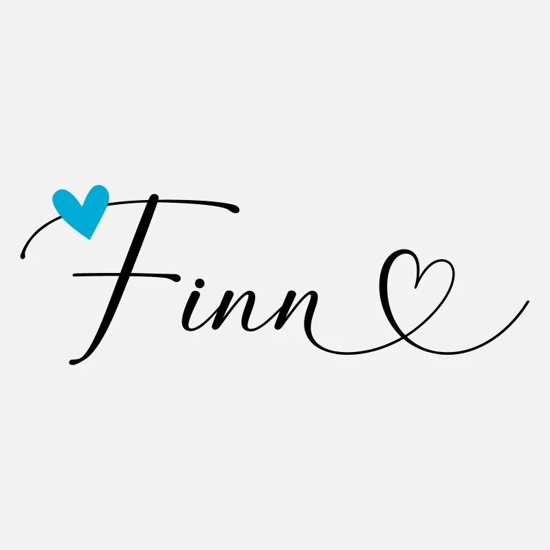 Finn Name Vorname Kalligrafieherz