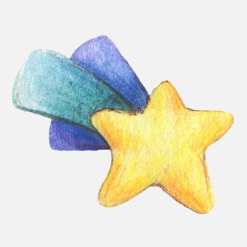 Dessin au crayon coloré