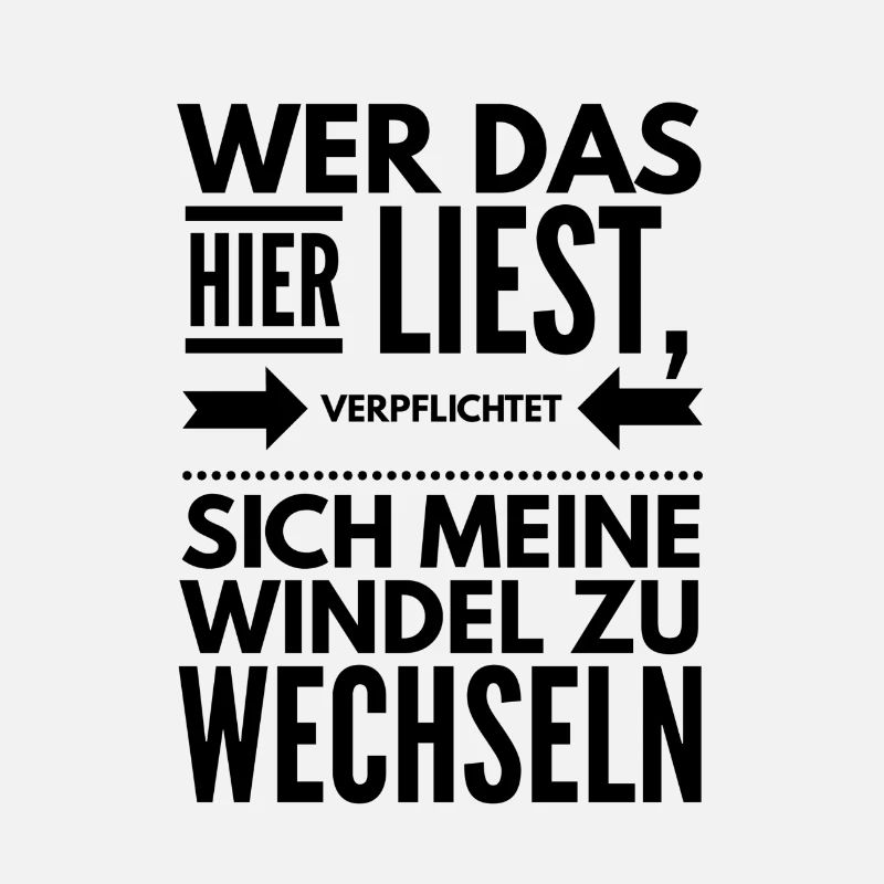 Windeln wechseln Baby Spruch Geschenkidee
