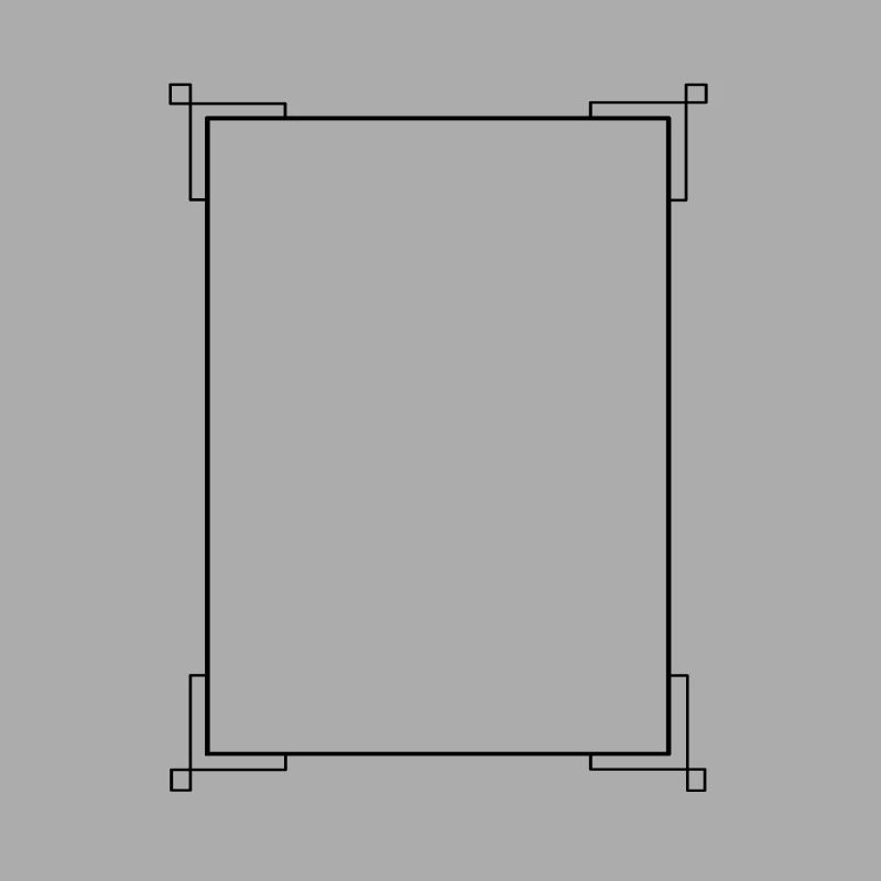 Black border with lines basic text