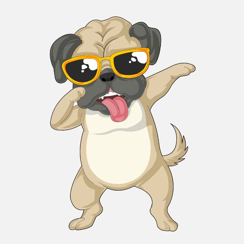 dabbing pug