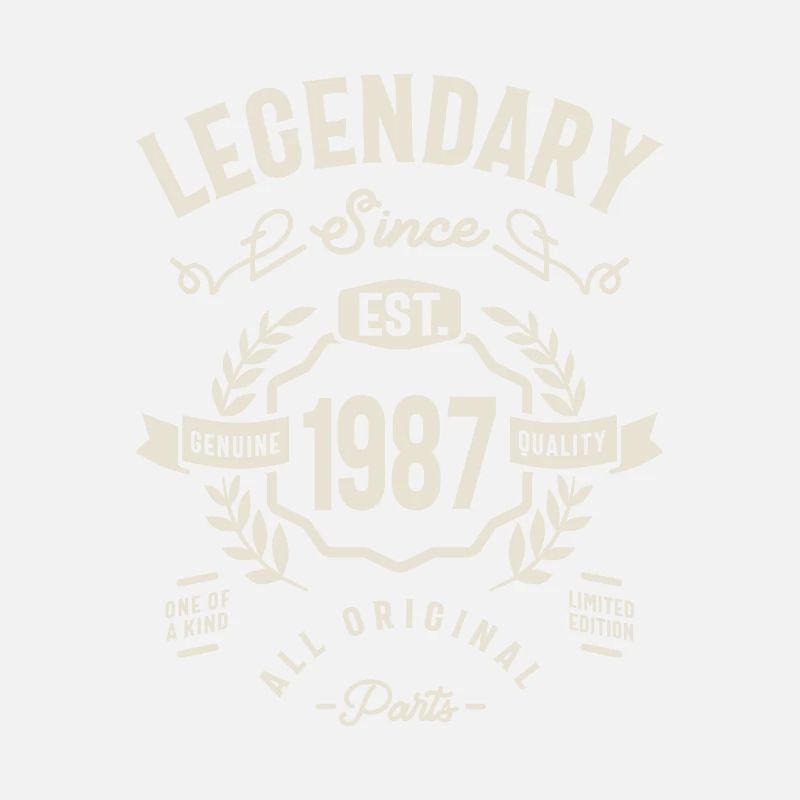 Legendary Since Est 1987 Birthday 36 Years Old