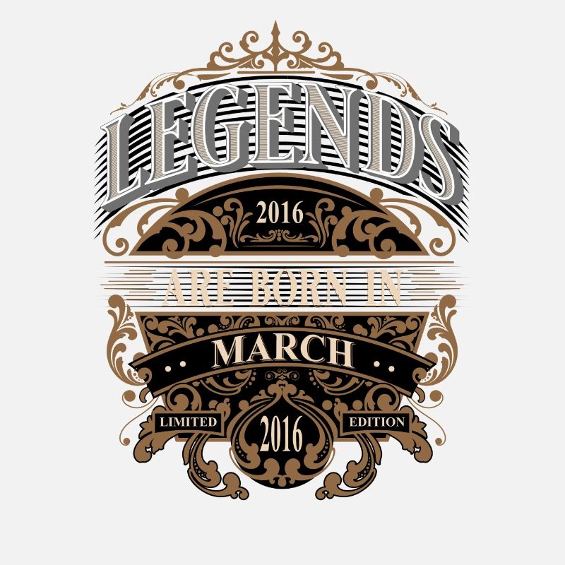 2016 Mars Né Anniversaire Année de naissance