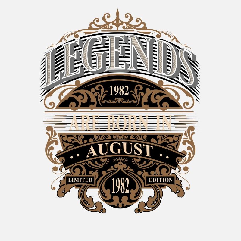 1982 Août Né Anniversaire Année de naissance