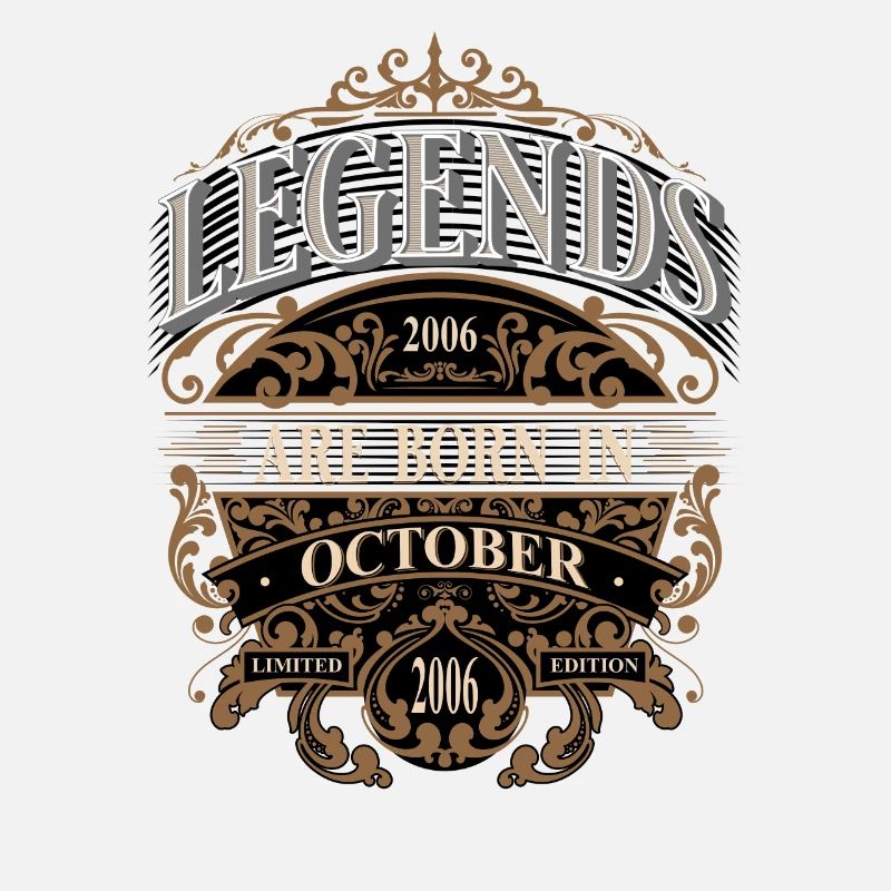 2006 Octobre Né Anniversaire Année de naissance