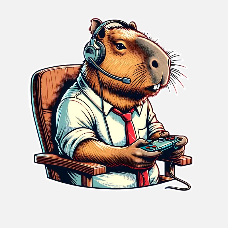 Capybara Nerd du jeu