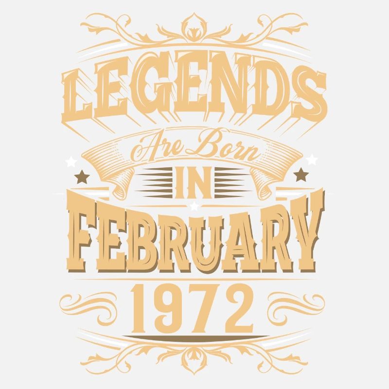 February 1972 Birthday Legend