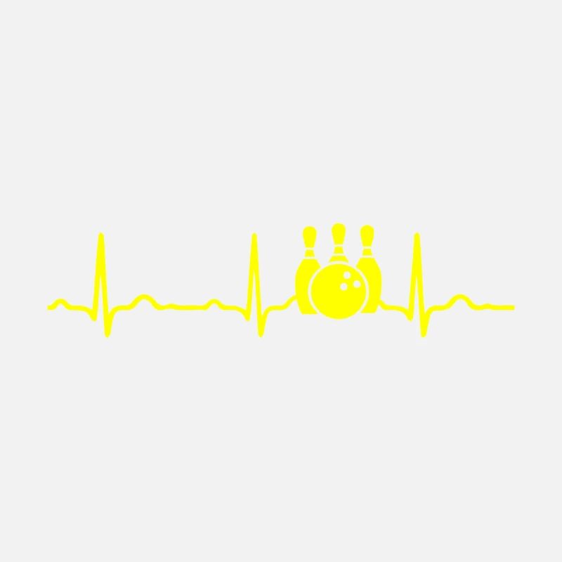 ECG HEARTBEAT BOWLING yellow